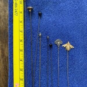 8 vintage hat pins
